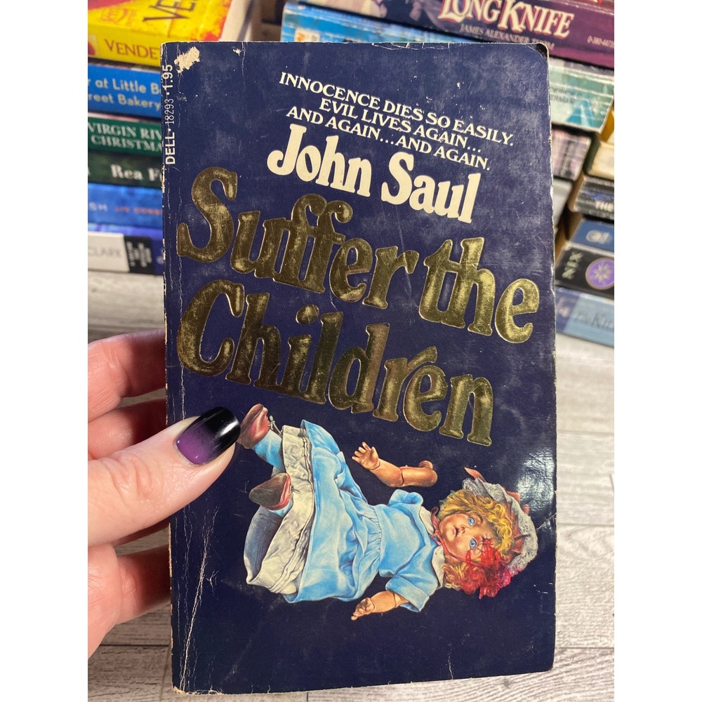 John Saul Suffer the Children Horror‎ Novel 1977 1st Printing Vintage Paperback